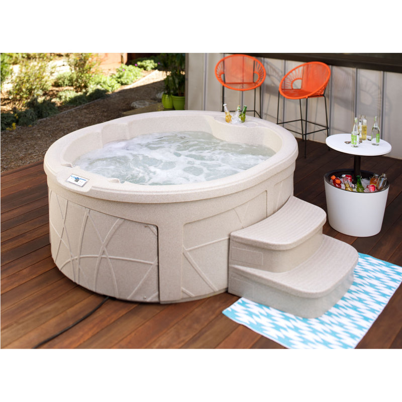 Lifesmart Spas Rock Solid Luna 4Person 13Jet Plug and Play Spa